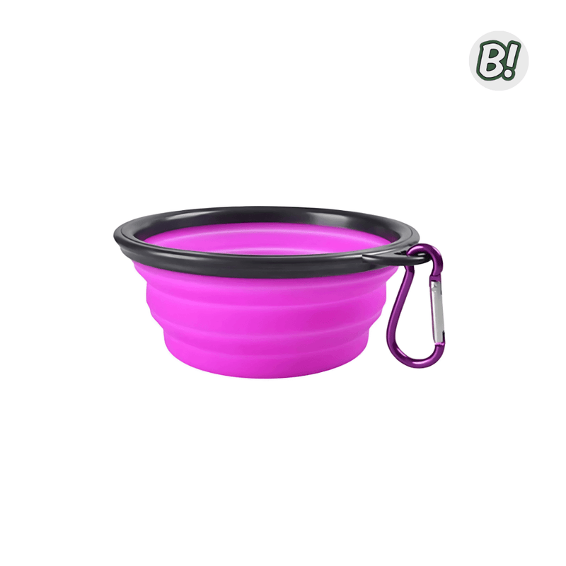 Comedouro Portátil de Silicone para Pets – 350 ml