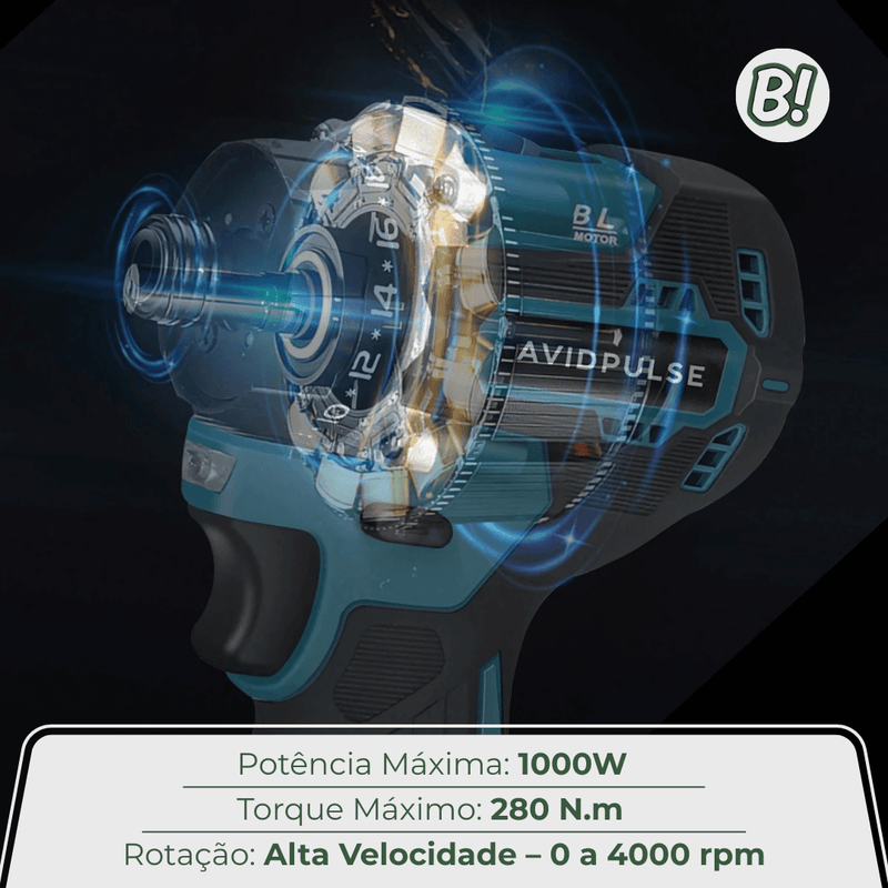 AvidPulse – Parafusadeira e Furadeira Brushless