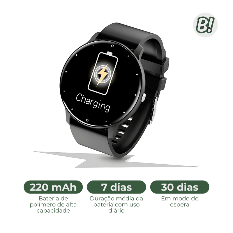 Lige ClassicFit – Smart Watch Redondo Com Monitoramento de Saúde