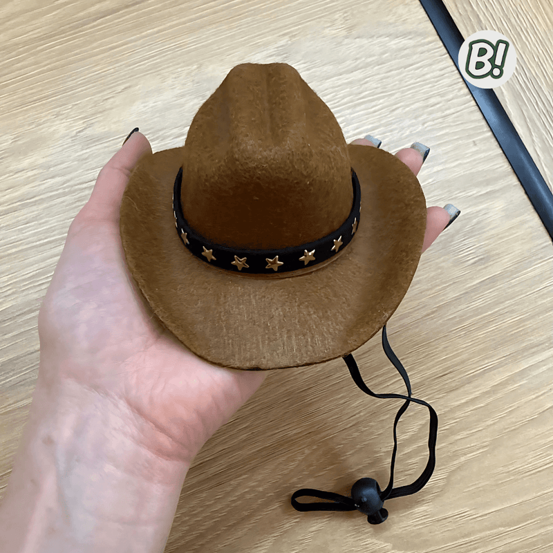 ChaPet – Chapéu Cowboy Ajustável para Pets Estilosos