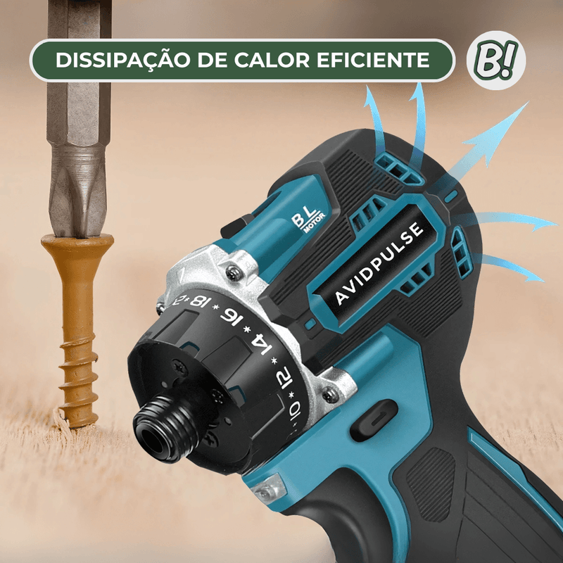 AvidPulse – Parafusadeira e Furadeira Brushless