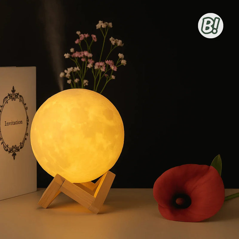 Lunea – Umidificador & Luz Lunar 3D