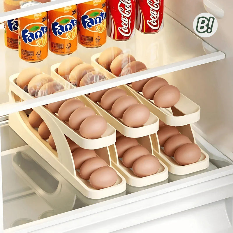 Ovomático – Porta-Ovos Inclinado com Deslizamento Automático