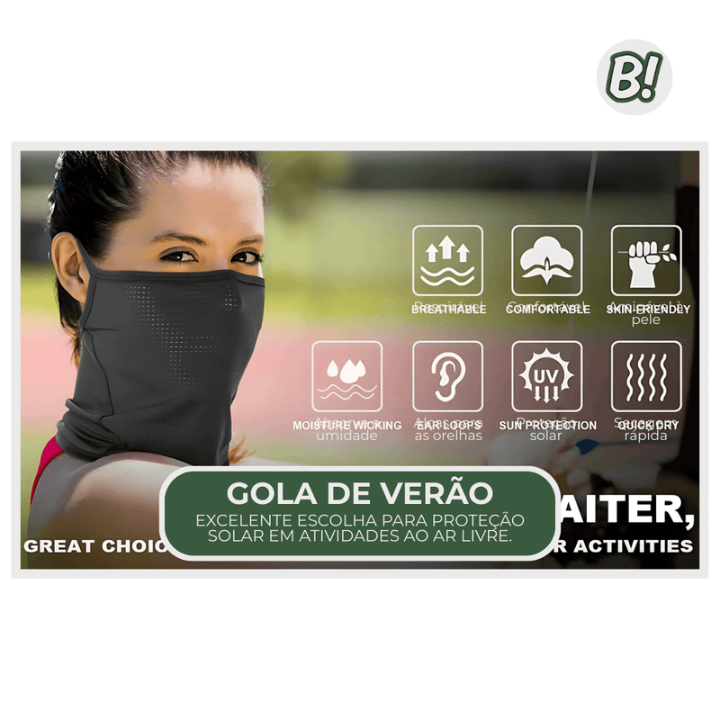 Bandana AeroFit – Multifuncional com Proteção Solar
