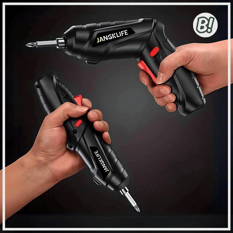 FixTool 360 – Parafusadeira Elétrica Compacta com Kit 47 Peças