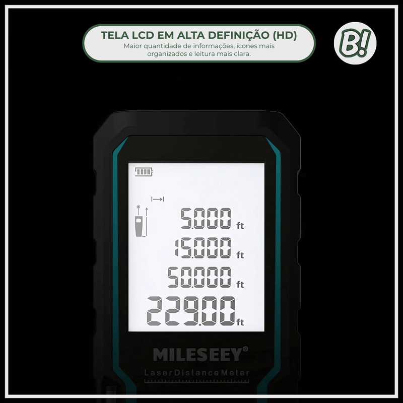 Trena Mileseey S6 – Trena a Laser Digital de Alta Precisão