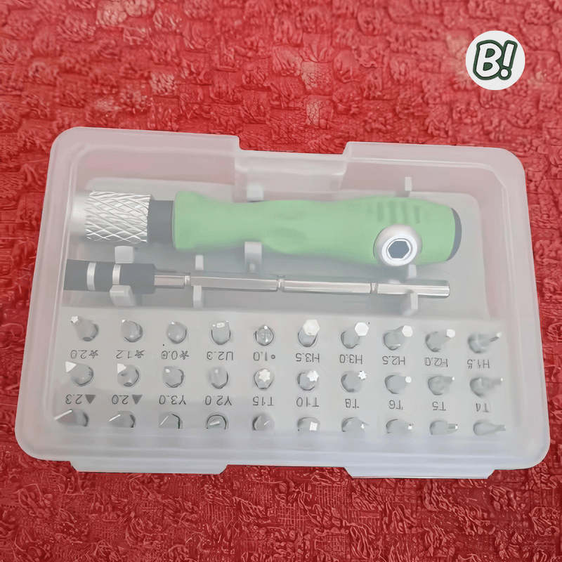 Mini FixBox – Jogo de Chaves de Fenda com 32 Peças