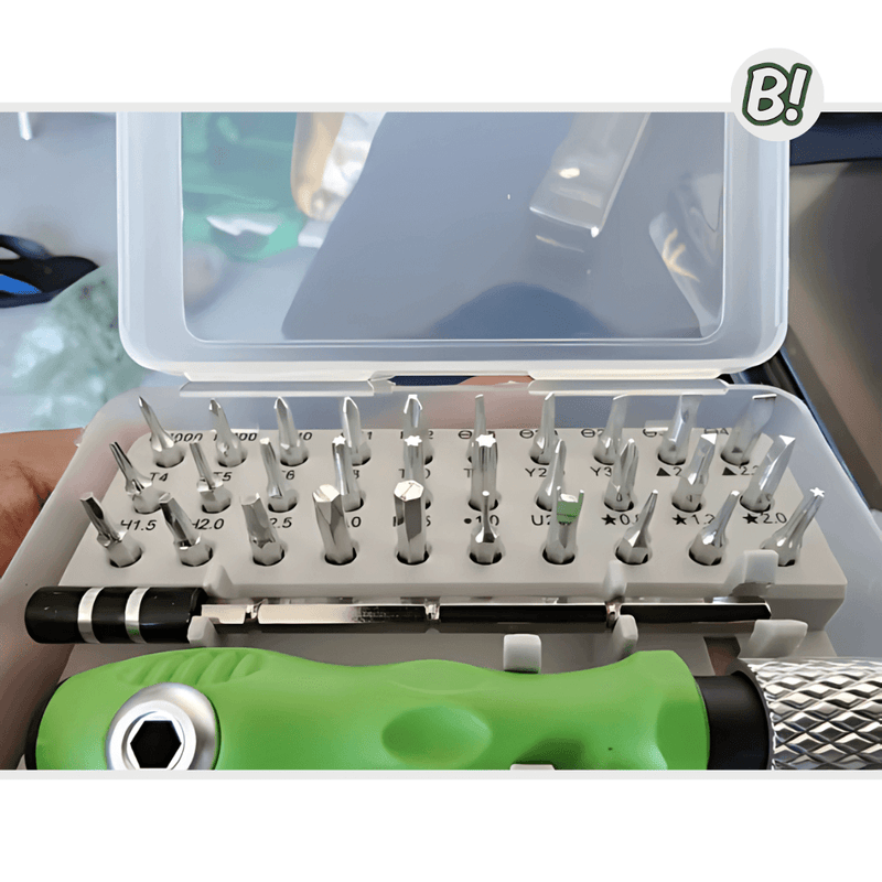 Mini FixBox – Jogo de Chaves de Fenda com 32 Peças