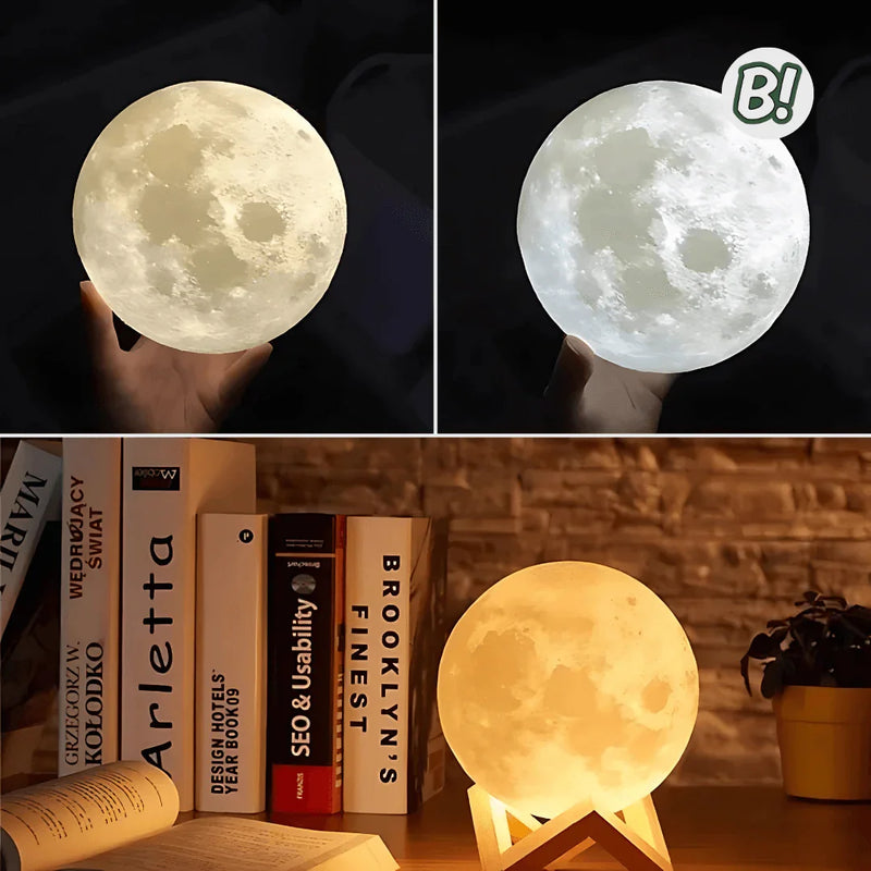 Lunea – Umidificador & Luz Lunar 3D