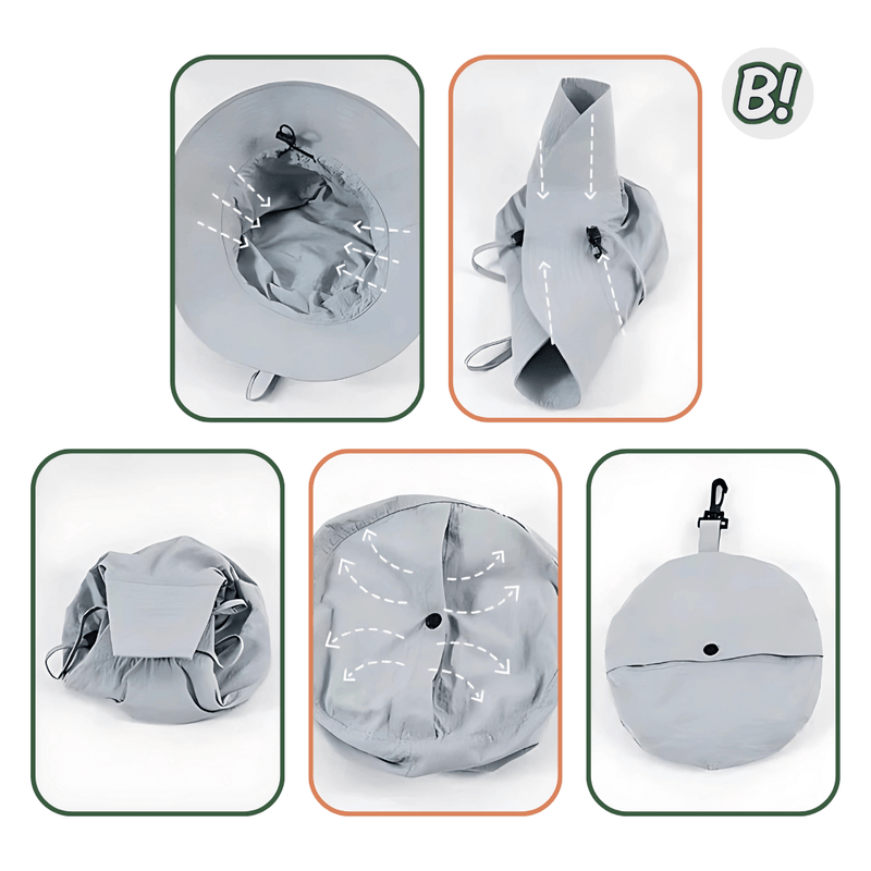 Chapéu Pescador – Chapéu Dobrável e Impermeável