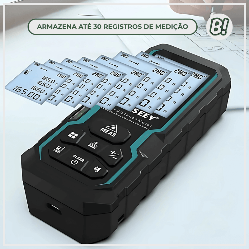 Trena Mileseey S6 – Trena a Laser Digital de Alta Precisão