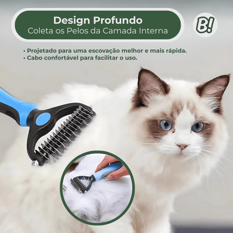 Pente Fácil – Escova Profissional Para Remoção de Nós e Pelos Soltos