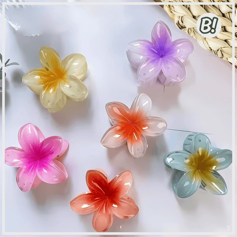 Flor de Encanto – Presilha Floral Havaiana para Cabelos