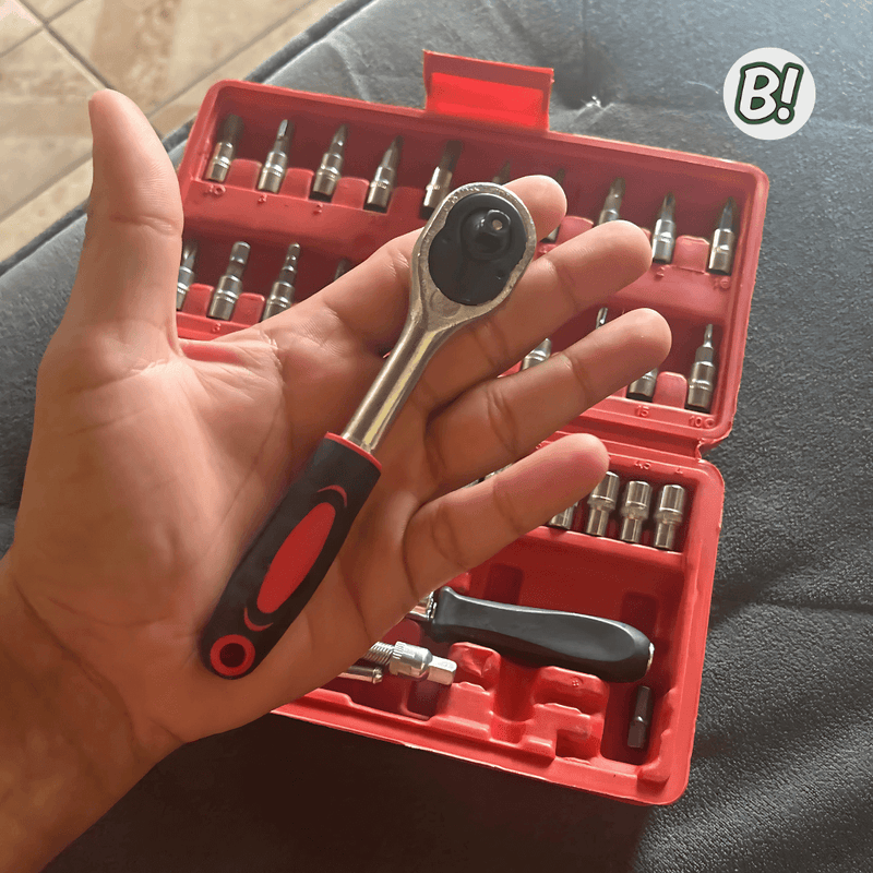Kit Mecânico Master – Jogo de Ferramentas com 46 Peças