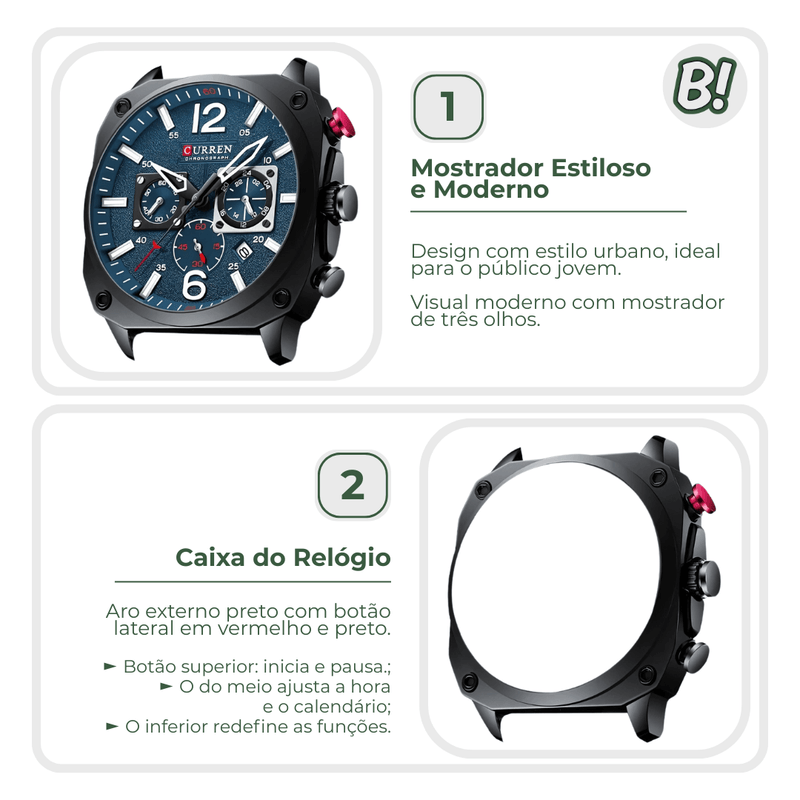 Relógio Curren Nuvoro
