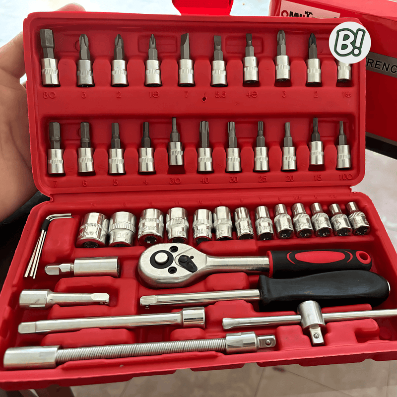 Kit Mecânico Master – Jogo de Ferramentas com 46 Peças