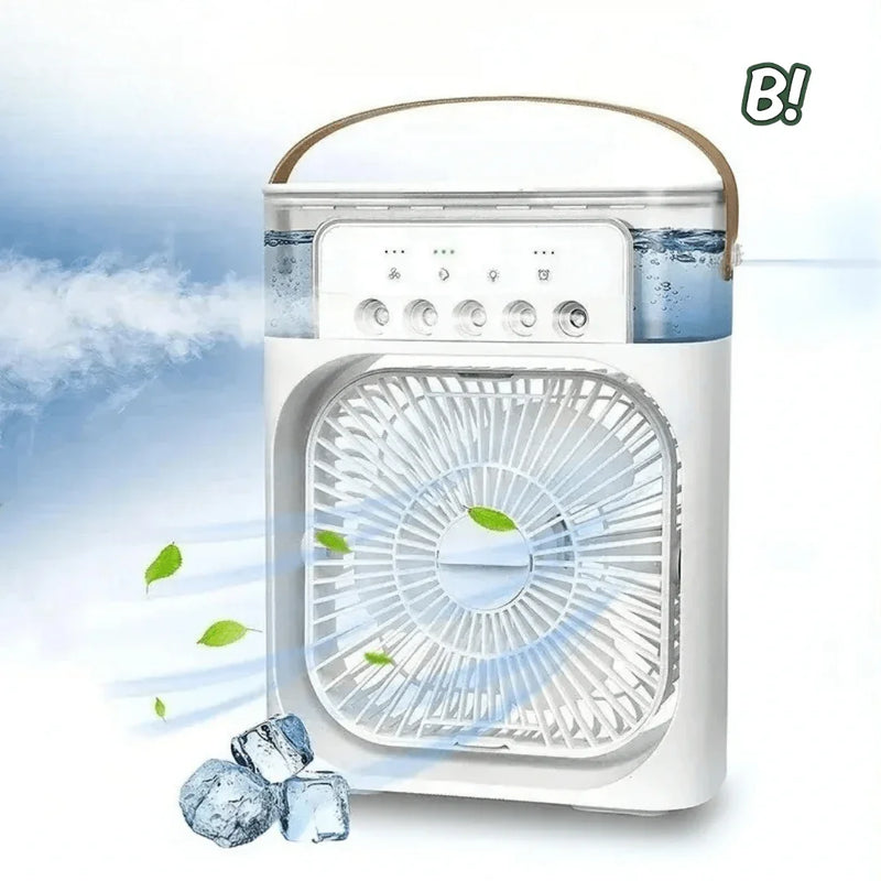 ClimaLeve – Ventilador Portátil com Névoa e LED