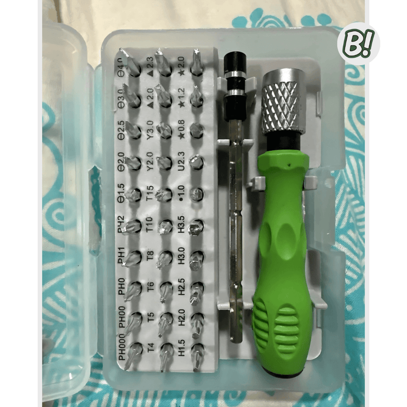 Mini FixBox – Jogo de Chaves de Fenda com 32 Peças