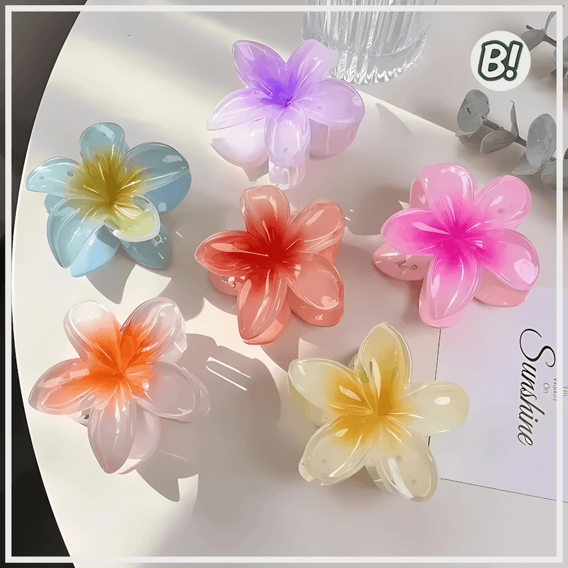 Flor de Encanto – Presilha Floral Havaiana para Cabelos
