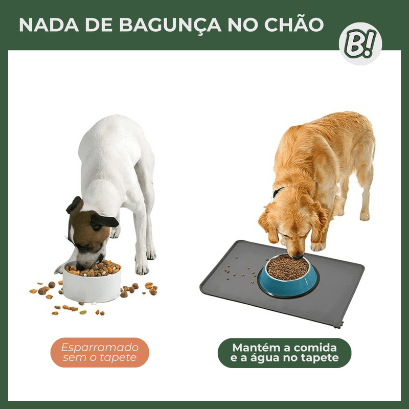 PeTap – Tapete de Silicone para Comedouro de Pets
