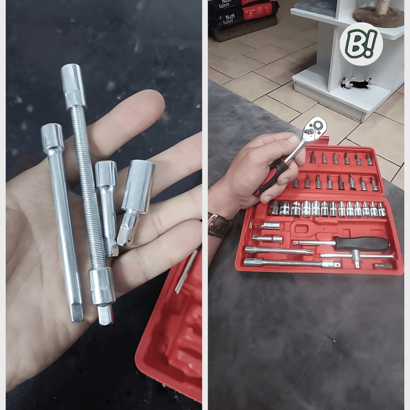 Kit Mecânico Master – Jogo de Ferramentas com 46 Peças