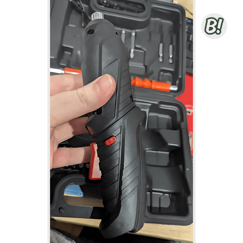 FixTool 360 – Parafusadeira Elétrica Compacta com Kit 47 Peças