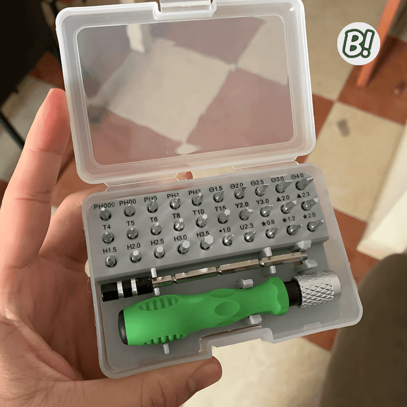 Mini FixBox – Jogo de Chaves de Fenda com 32 Peças
