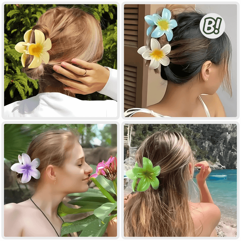 Flor de Encanto – Presilha Floral Havaiana para Cabelos