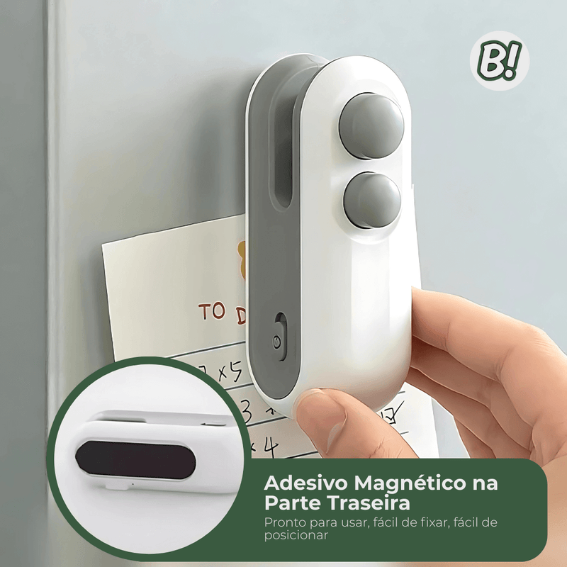 SelarX – Mini Seladora Portátil e Recarregável