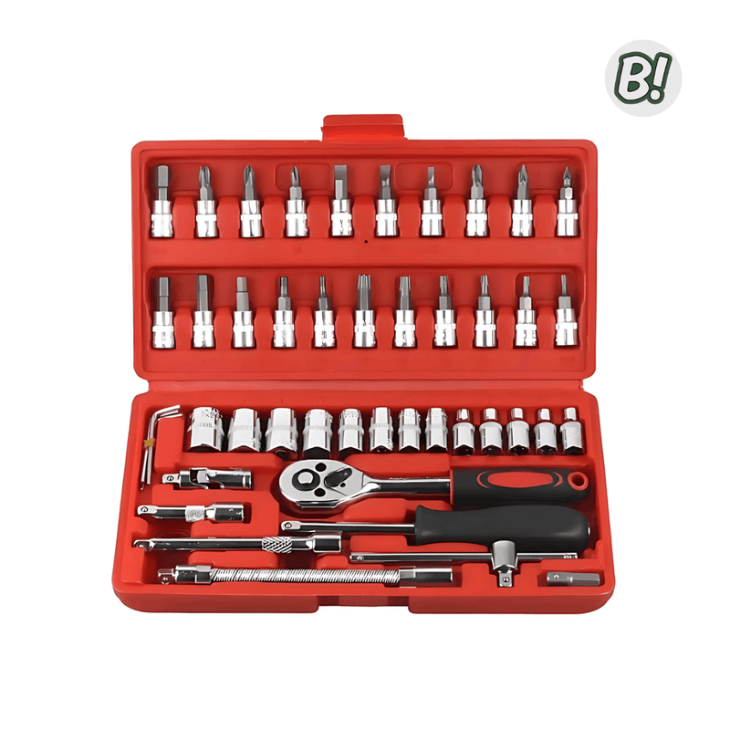 Kit Mecânico Master – Jogo de Ferramentas com 46 Peças
