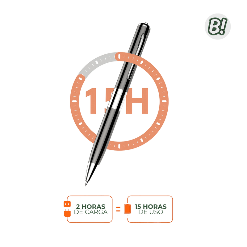 VoxPen Elite – Caneta Gravadora com Ativação por Voz