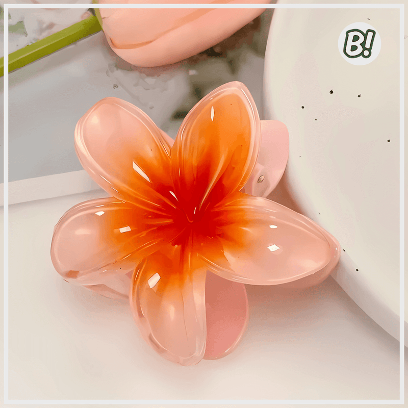 Flor de Encanto – Presilha Floral Havaiana para Cabelos