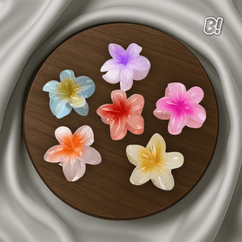 Flor de Encanto – Presilha Floral Havaiana para Cabelos