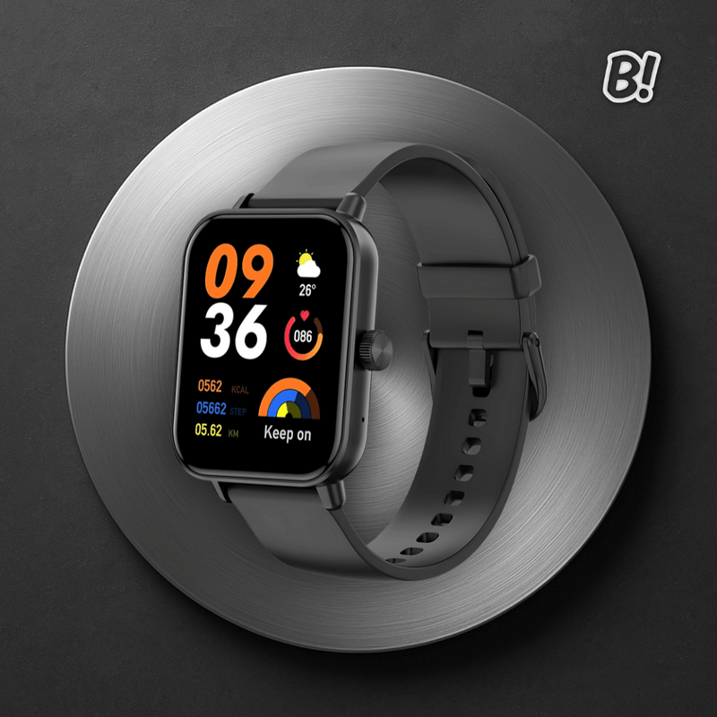 Colmi P81 – Smartwatch Quadrado Com Chamadas Por Voz e Tela Ultra 1.9”